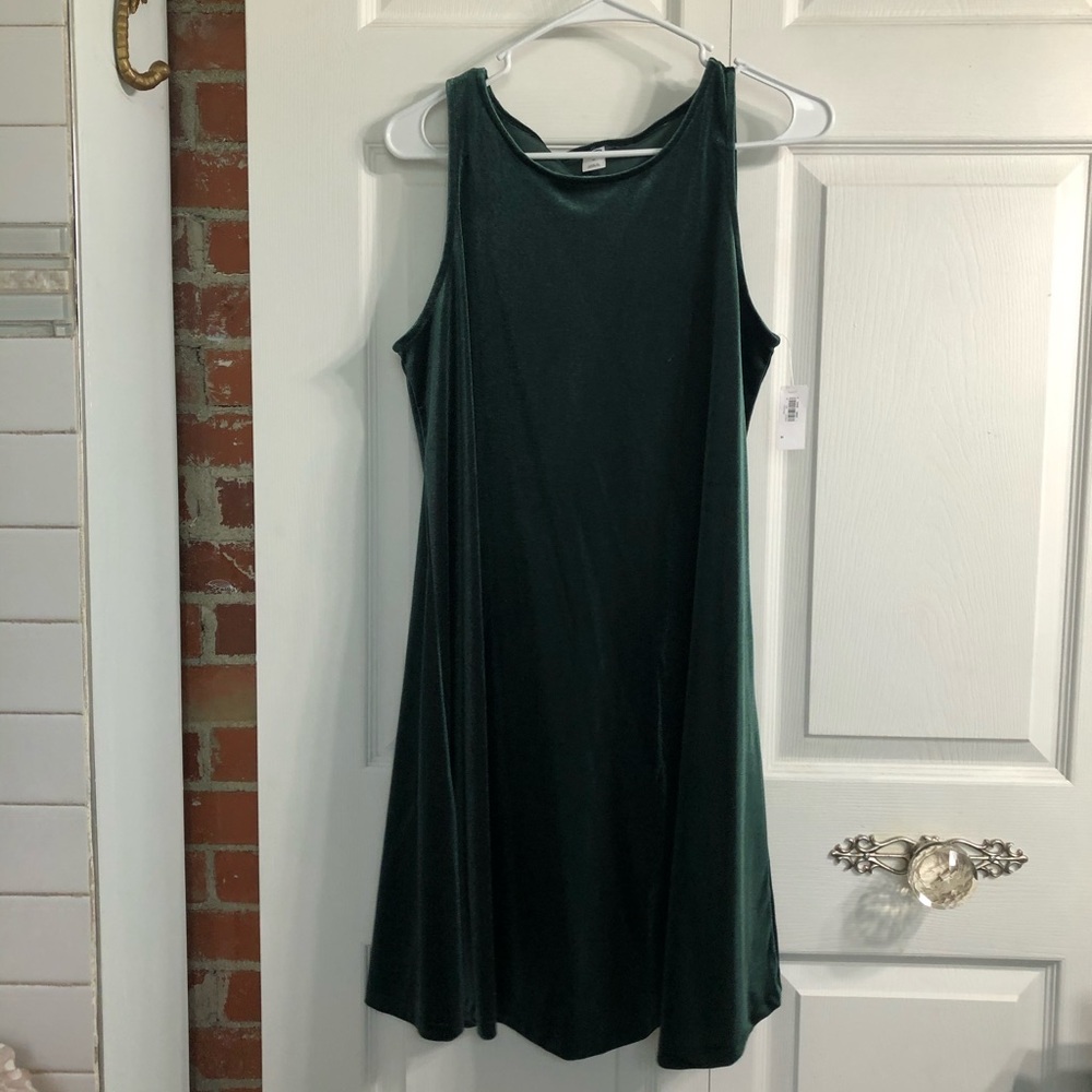 Velvet Green Dress